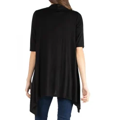 24/7 Comfort Apparel Loose Fit Open Front Cardigan