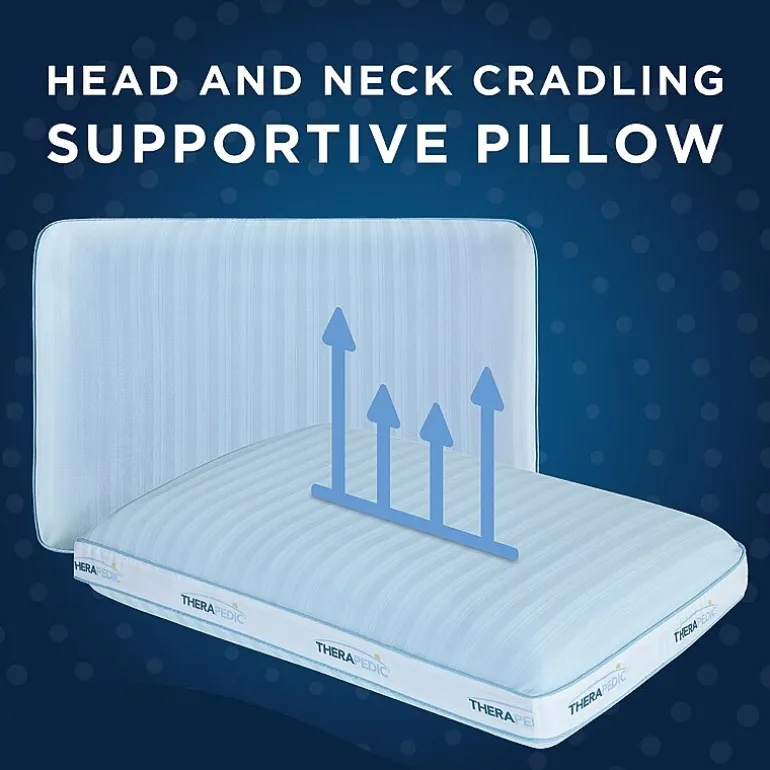 Comfort Touch by Therapedic™ Memory Foam Medium/Firm Bed Pillow