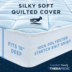 Comfort Touch by Therapedic™ Memory Foam Mattress Pad