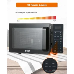 Commercial Chef 0.9 Cu. Ft. Combo Countertop Microwave And 0.9 Cu Ft Air Fryer