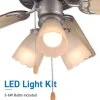 Commercial Cool 42” Contemporary Ceiling Fan With Lights Cools Up To 175 Sq Ft Reversible Dual Finish Blades