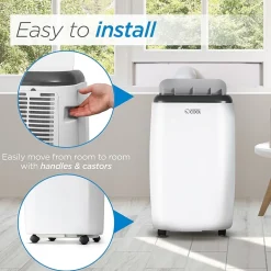Commericial Cool Cpt10Wb Remote Control Portable Air Conditioner 14000 Btu White