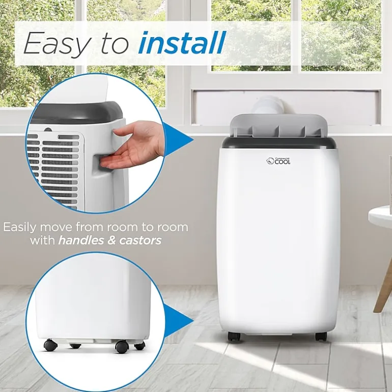 Commericial Cool Cpt10Wb Remote Control Portable Air Conditioner 14000 Btu White