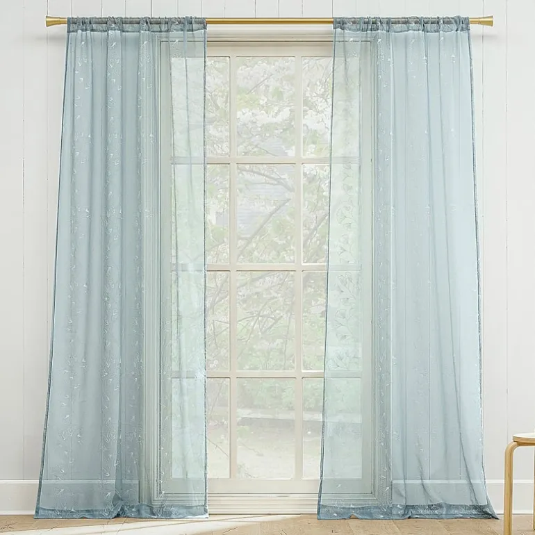 Constance Rod Pocket Sheer Set of 2 Curtain Panel