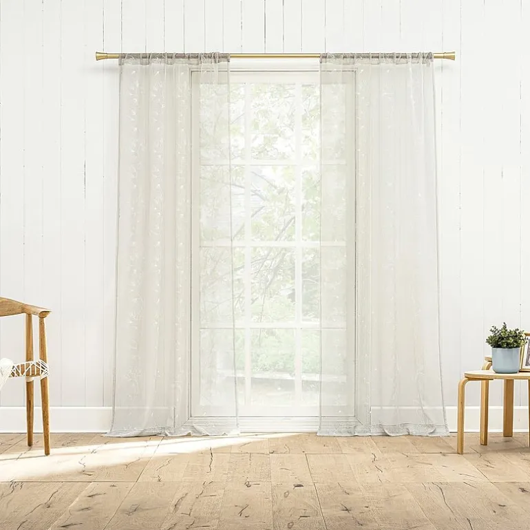 Constance Rod Pocket Sheer Set of 2 Curtain Panel