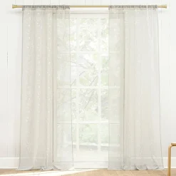 Constance Rod Pocket Sheer Set of 2 Curtain Panel