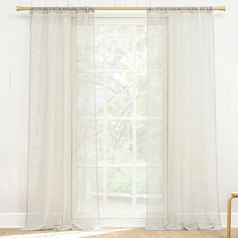 Constance Rod Pocket Sheer Set of 2 Curtain Panel