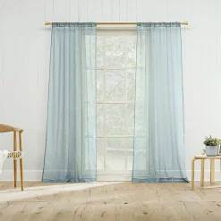 Constance Rod Pocket Sheer Set of 2 Curtain Panel