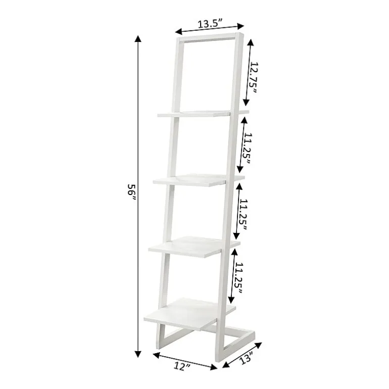 Convenience Concepts Designs2go Office And Library Collection 4-Shelf Bookcase