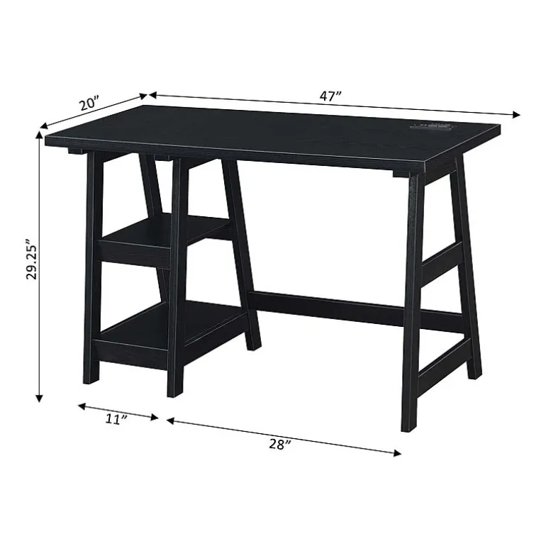 Convenience Concepts Designs2go Office And Library Collection Writing Desk