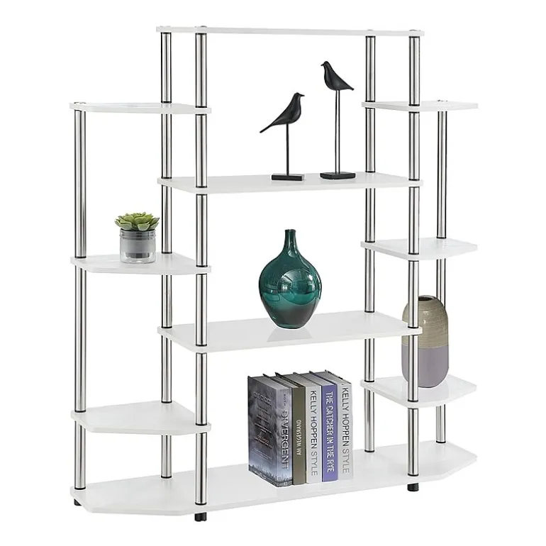 Convenience Concepts Designs2go Office And Library Collection 10-Shelf Bookcase