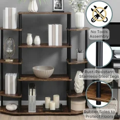 Convenience Concepts Designs2go Office And Library Collection 10-Shelf Bookcase