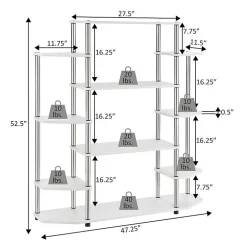 Convenience Concepts Designs2go Office And Library Collection 10-Shelf Bookcase