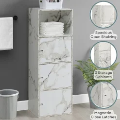 Convenience Concepts Extra Storage 3 Door Cabinet