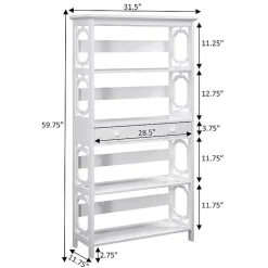 Convenience Concepts Omega 5-Shelf Bookcase