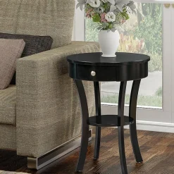 Convenience Concepts Schaffer Living Room Collection Storage 1-Drawer End Table