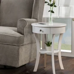 Convenience Concepts Schaffer Living Room Collection Storage 1-Drawer End Table
