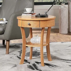 Convenience Concepts Schaffer Living Room Collection Storage 1-Drawer End Table