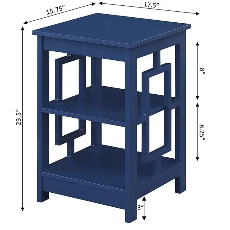Convenience Concepts Town Square Living Room Collection Storage Console Table