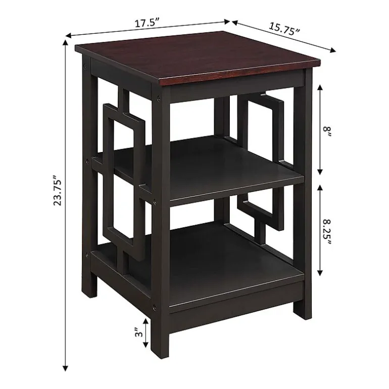 Convenience Concepts Town Square Living Room Collection Storage Console Table