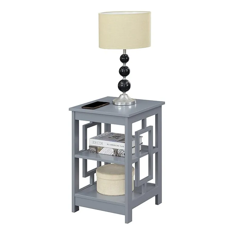Convenience Concepts Town Square Living Room Collection Storage Console Table