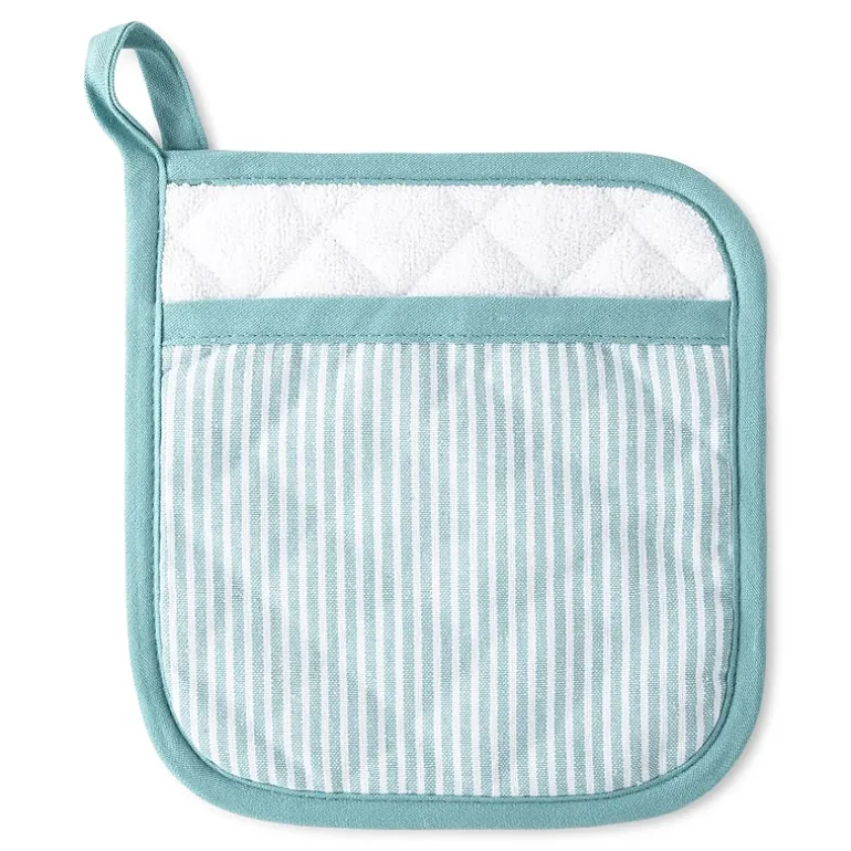 Cooks Chambray Stripe Pot Holder