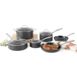Cooks Hard Anodized Titanium Ceramic 10-pc. Cookware Set