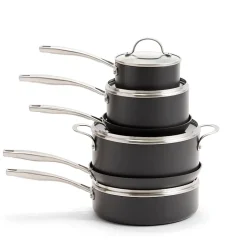 Cooks Hard Anodized Titanium Ceramic 10-pc. Cookware Set