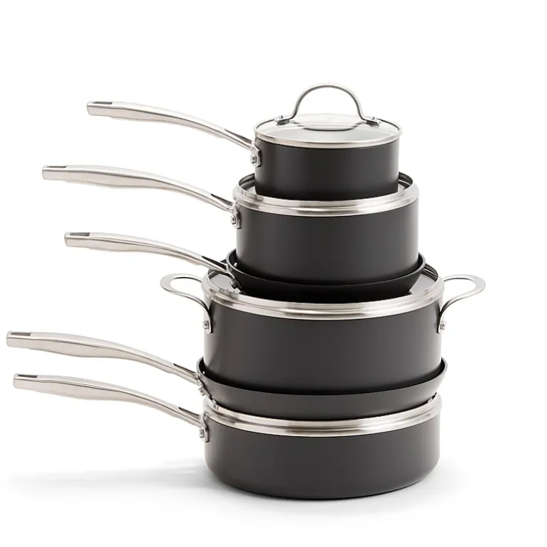 Cooks Hard Anodized Titanium Ceramic 10-pc. Cookware Set