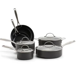 Cooks Hard Anodized Titanium Ceramic 10-pc. Cookware Set