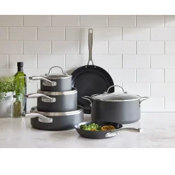 Cooks Hard Anodized Titanium Ceramic 10-pc. Cookware Set