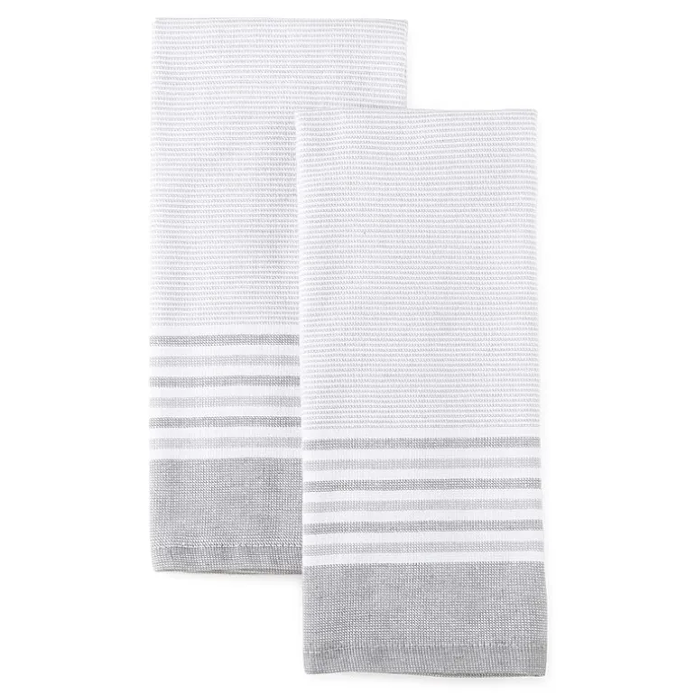 Cooks Haru Stripe Dual Purpose 2-pc Kitchen Towel Set