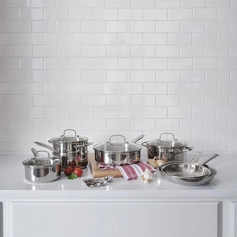 Cooks Stainless Steel 15-pc. Cookware Set