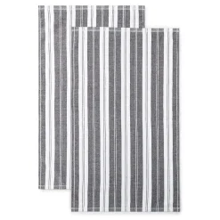 Cooks Striped Dual Purpose 4-Pc. Kitchen Towel Set