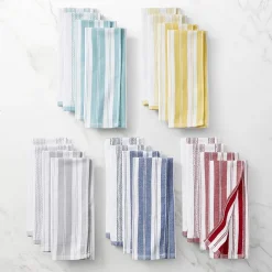 Cooks Striped Dual Purpose 4-Pc. Kitchen Towel Set