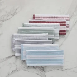 Cooks Striped Dual Purpose 4-Pc. Kitchen Towel Set