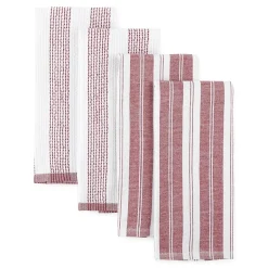 Cooks Striped Dual Purpose 4-Pc. Kitchen Towel Set