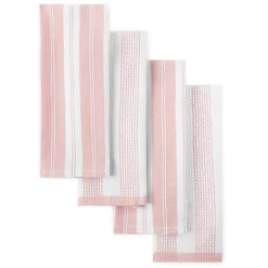 Cooks Striped Dual Purpose 4-Pc. Kitchen Towel Set