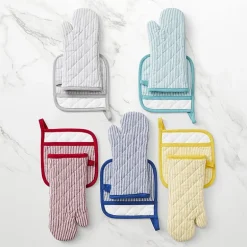 Cooks Stripe Oven Mitt