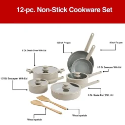 Cooks Wave Ceramic 12-pc. Non-Stick Cookware Set