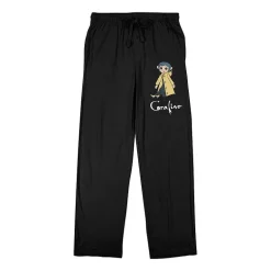 Coraline Character Mens Fleece 1 Pair Pajama Pants