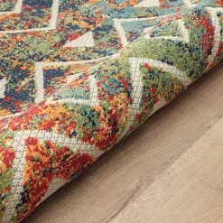 Corazon Multicolor Eclectic Indoor Outdoor Rectangular Area Rug