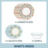 Corelle Global Collection Terracotta Dreams 12-pc. Glass Dinnerware Set