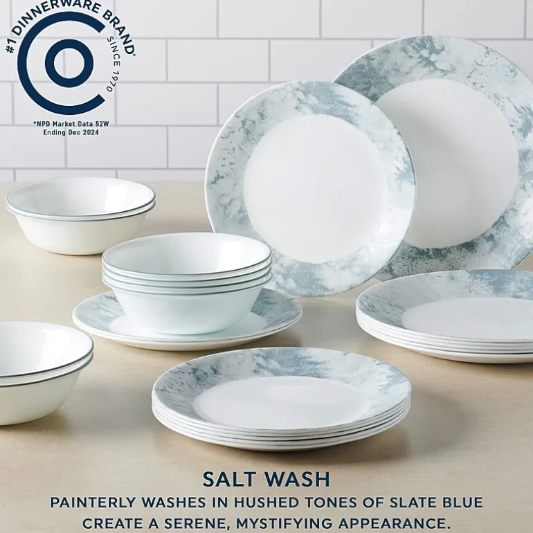 Corelle Salt Wash 12-pc. Glass Dinnerware Set