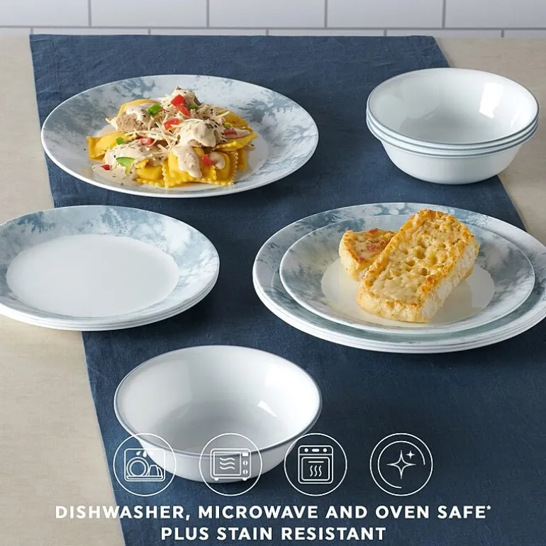 Corelle Salt Wash 12-pc. Glass Dinnerware Set