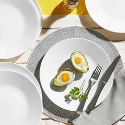 Corelle Shimmering White 32-pc. Glass Dinnerware Set