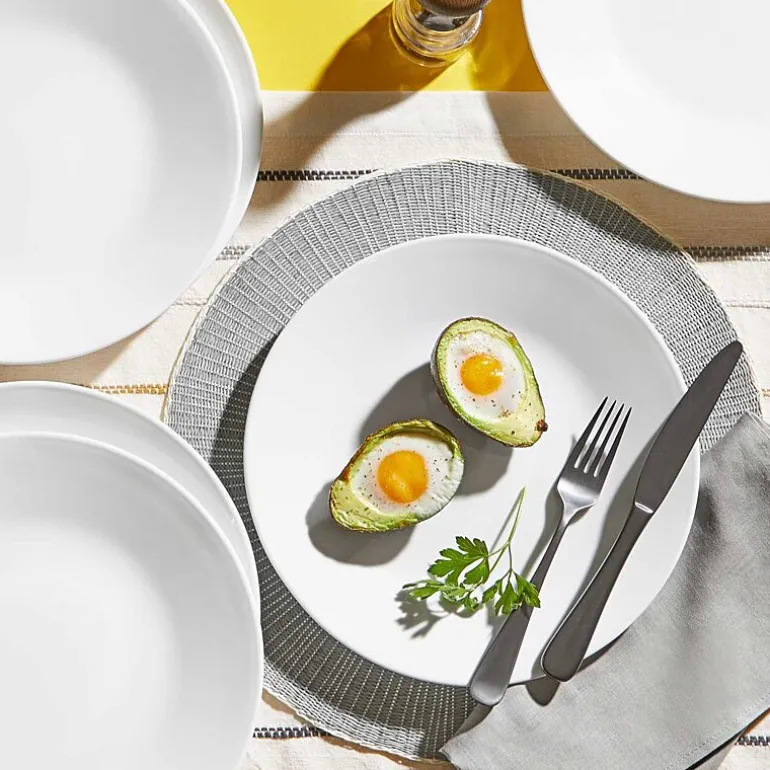 Corelle Shimmering White 32-pc. Glass Dinnerware Set