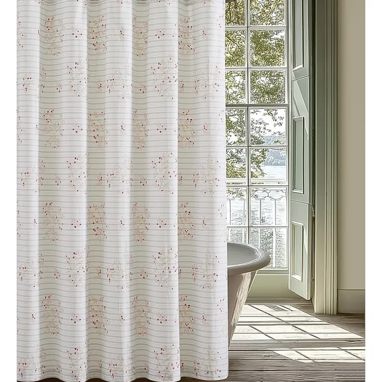 Cottage Classics Emma Floral Shower Curtain