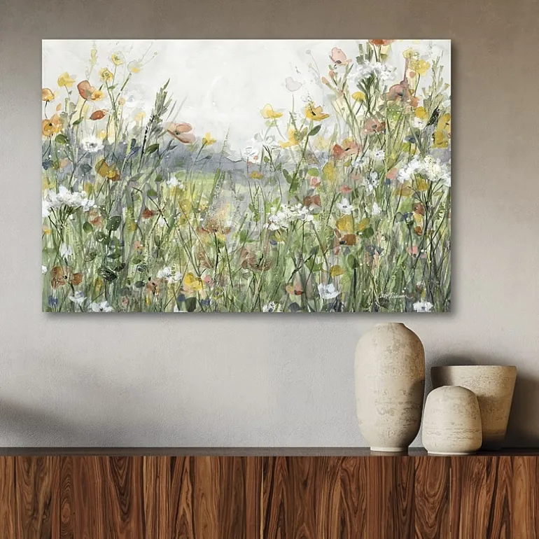 Courtside Market Wildflower Field 18x26 Canvas Art