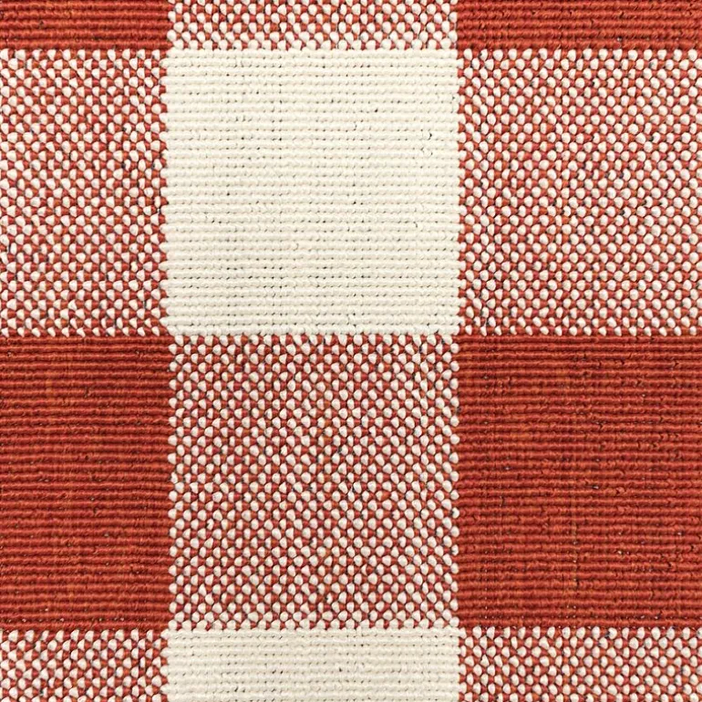 Covington Home Martinique Gingham Plaid Indoor Outdoor Rectangular Accent Rug